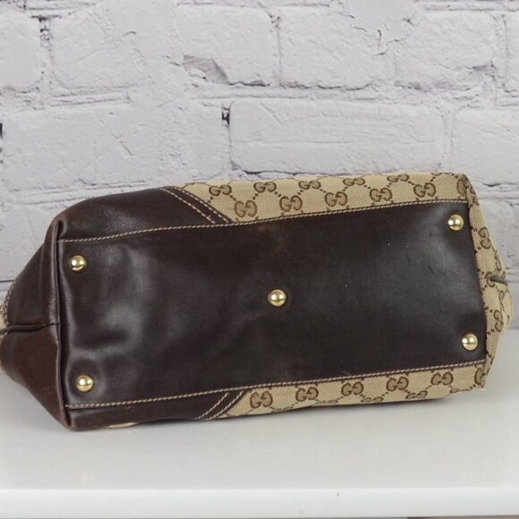 GUCCI Neutrals New Britt Canvas Tote - Picture 6 of 16